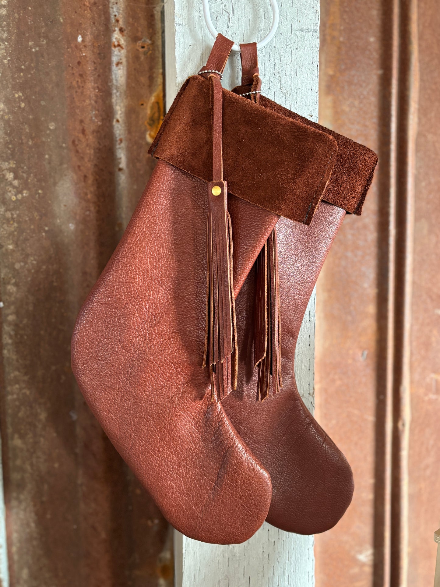 Stockings - Set of 2 Brown Leather