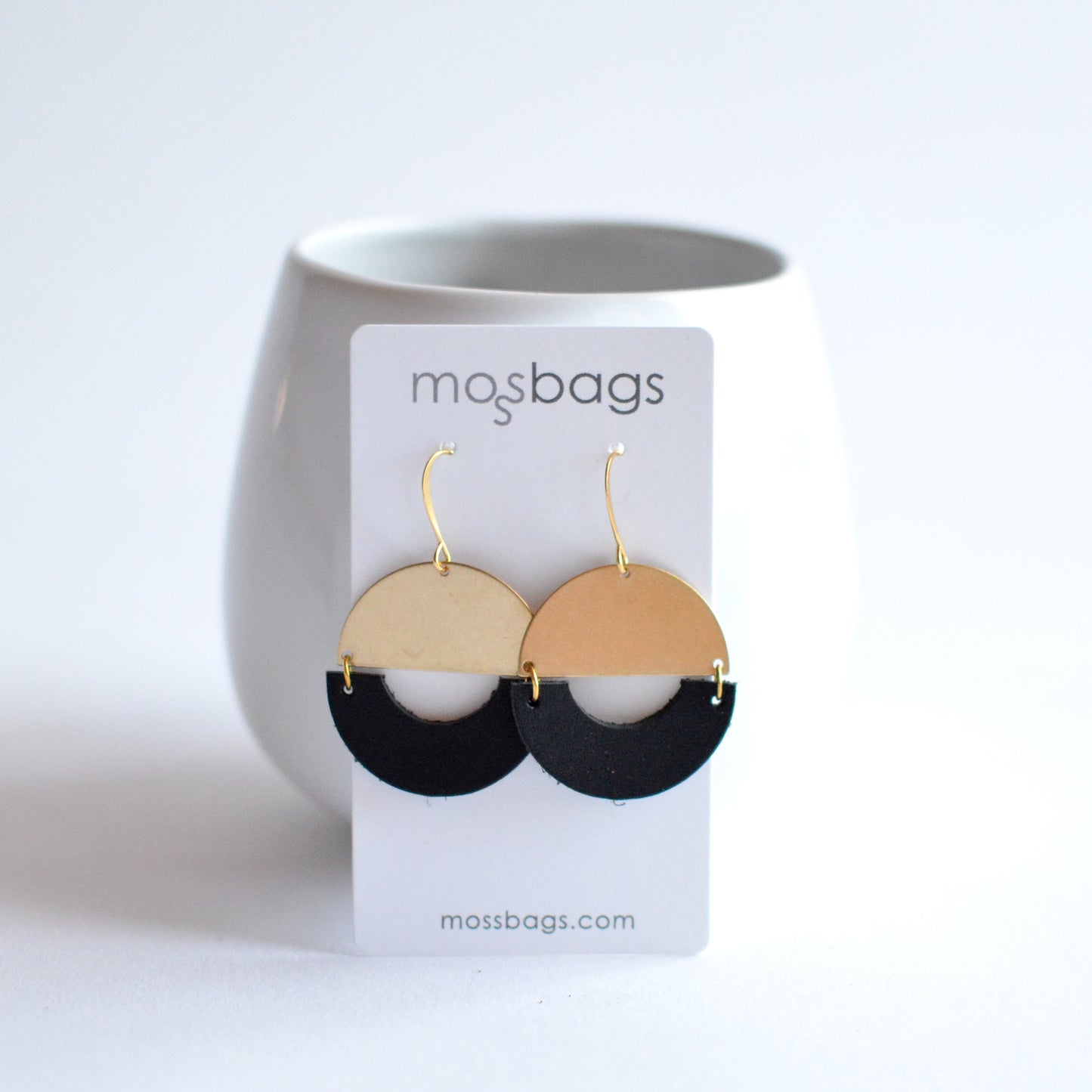 Peek-a-Boo Leather Earrings