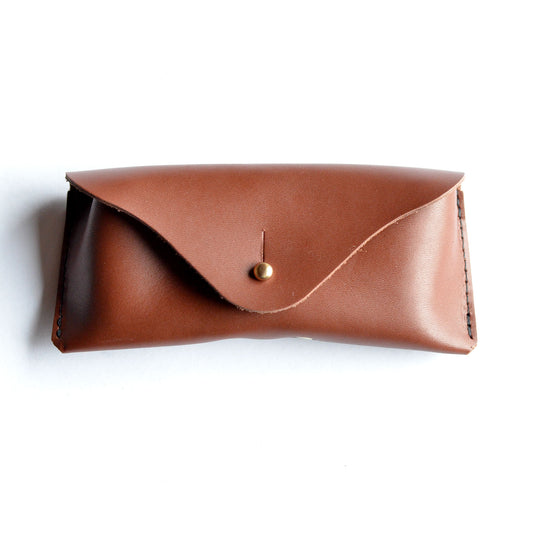 Sunglasses Case - Brown Leather