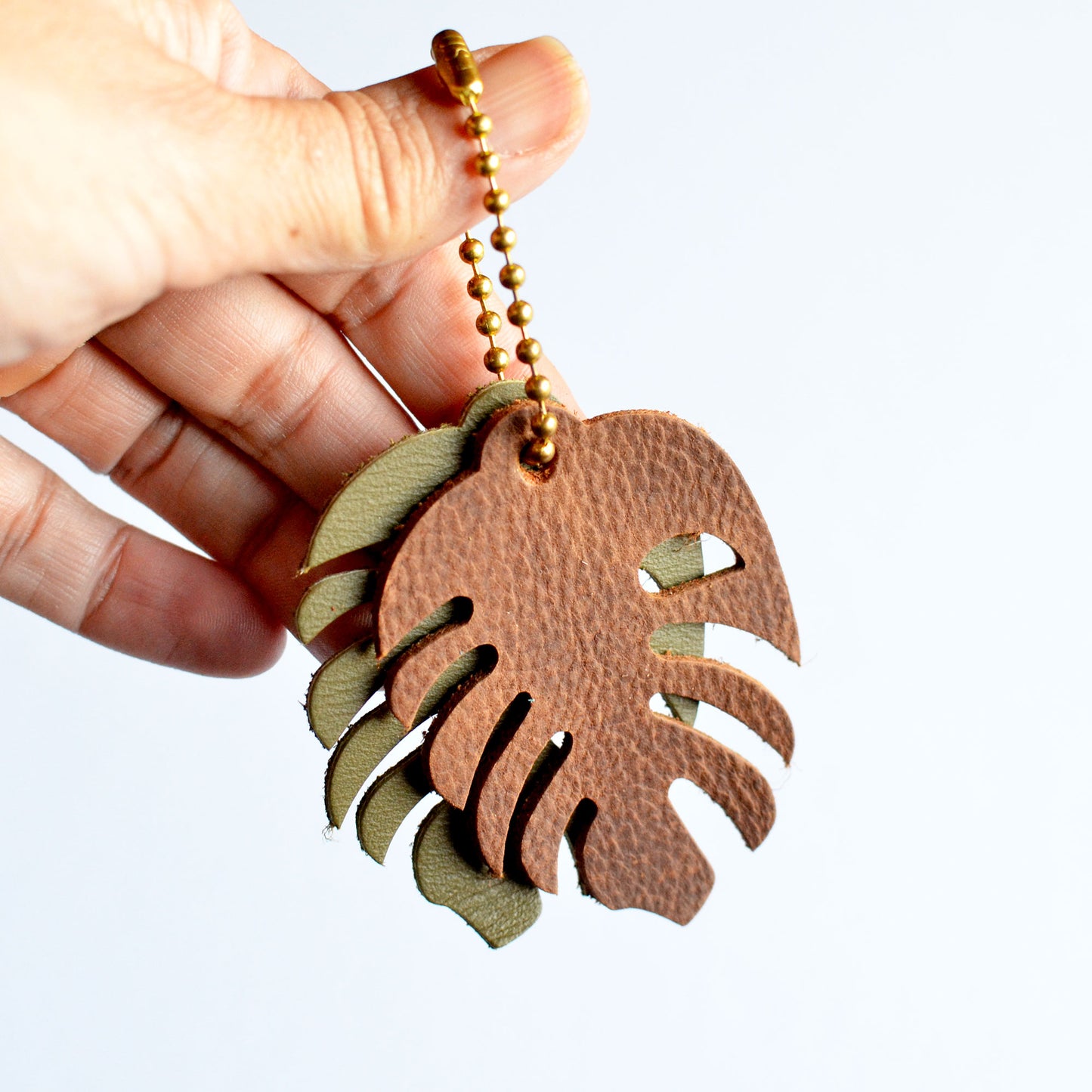 Monstera Key Chain + Bag Charm