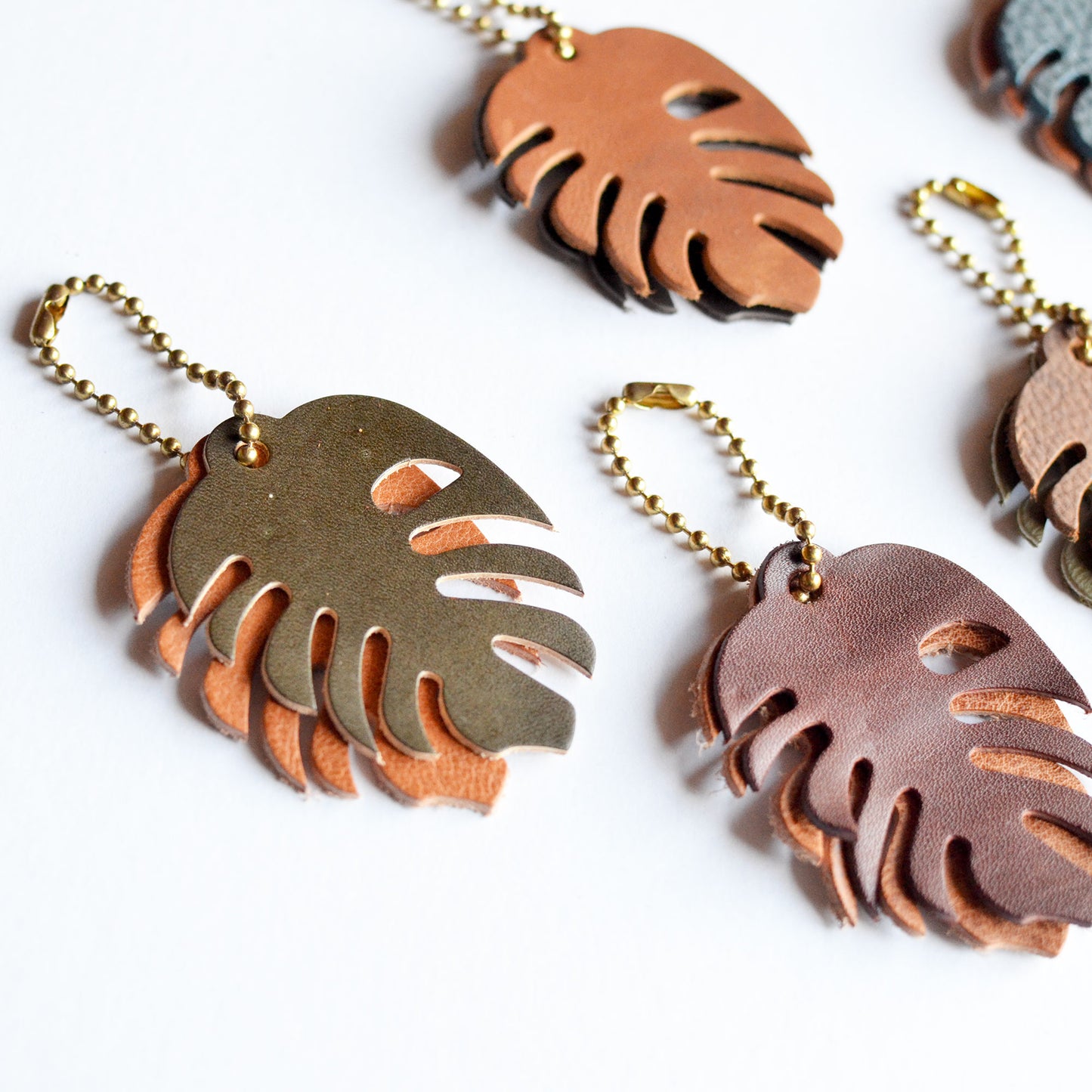 Monstera Key Chain + Bag Charm