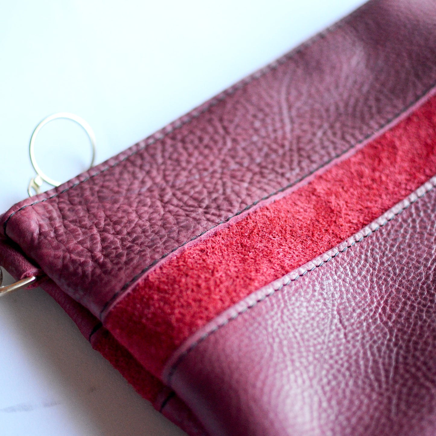 Small Leather Crossbody Bag - Red Leather