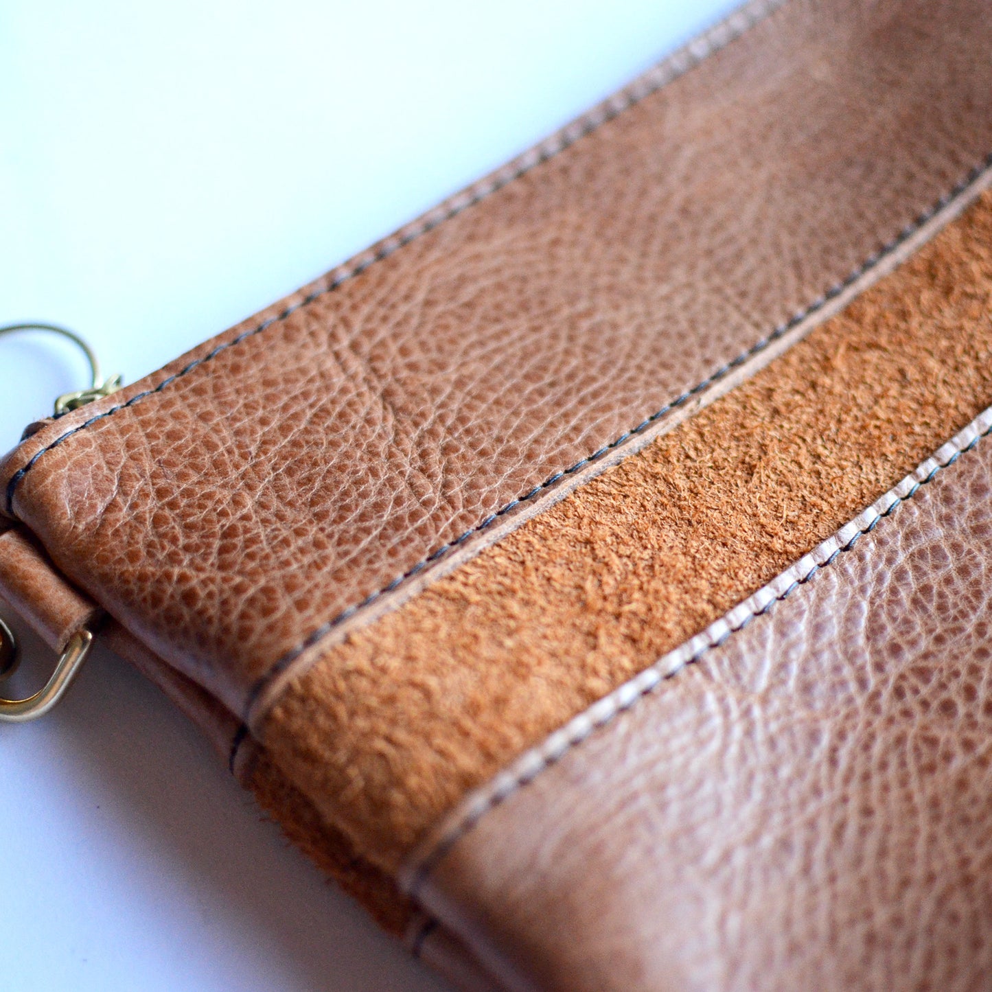 Small Leather Crossbody Bag - Tan Leather