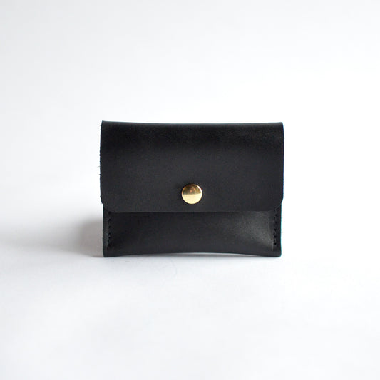 Mini Wallet - Black Leather