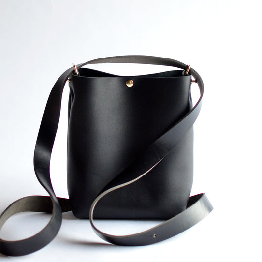 Mini Crossback (crossbody + backpack) - Black Leather