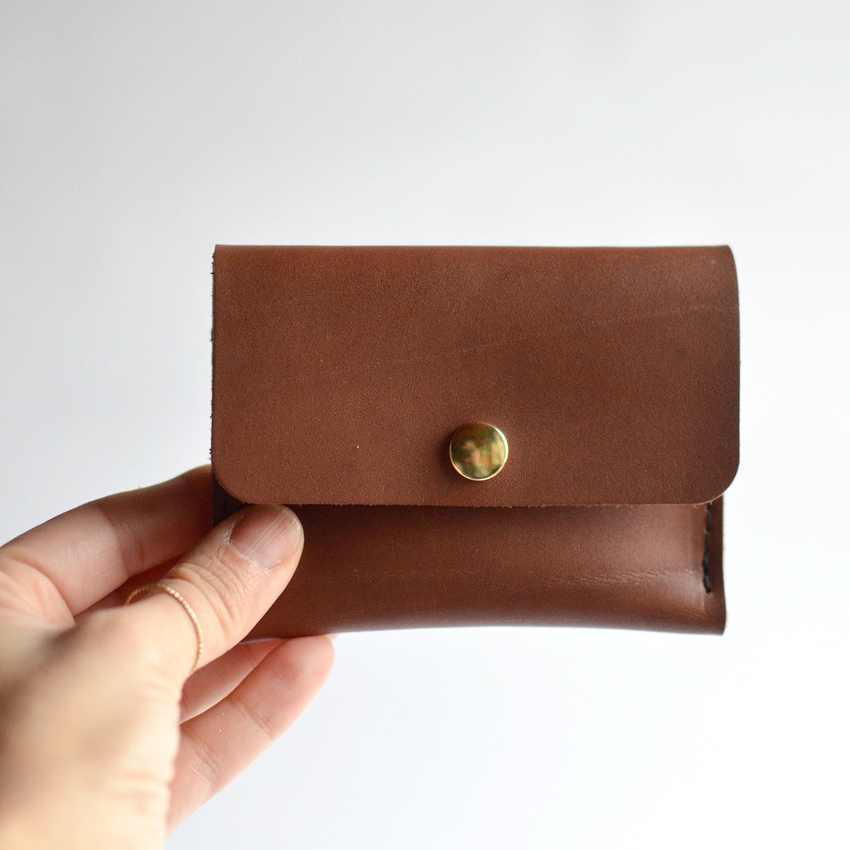 Mini Wallet - Black Leather