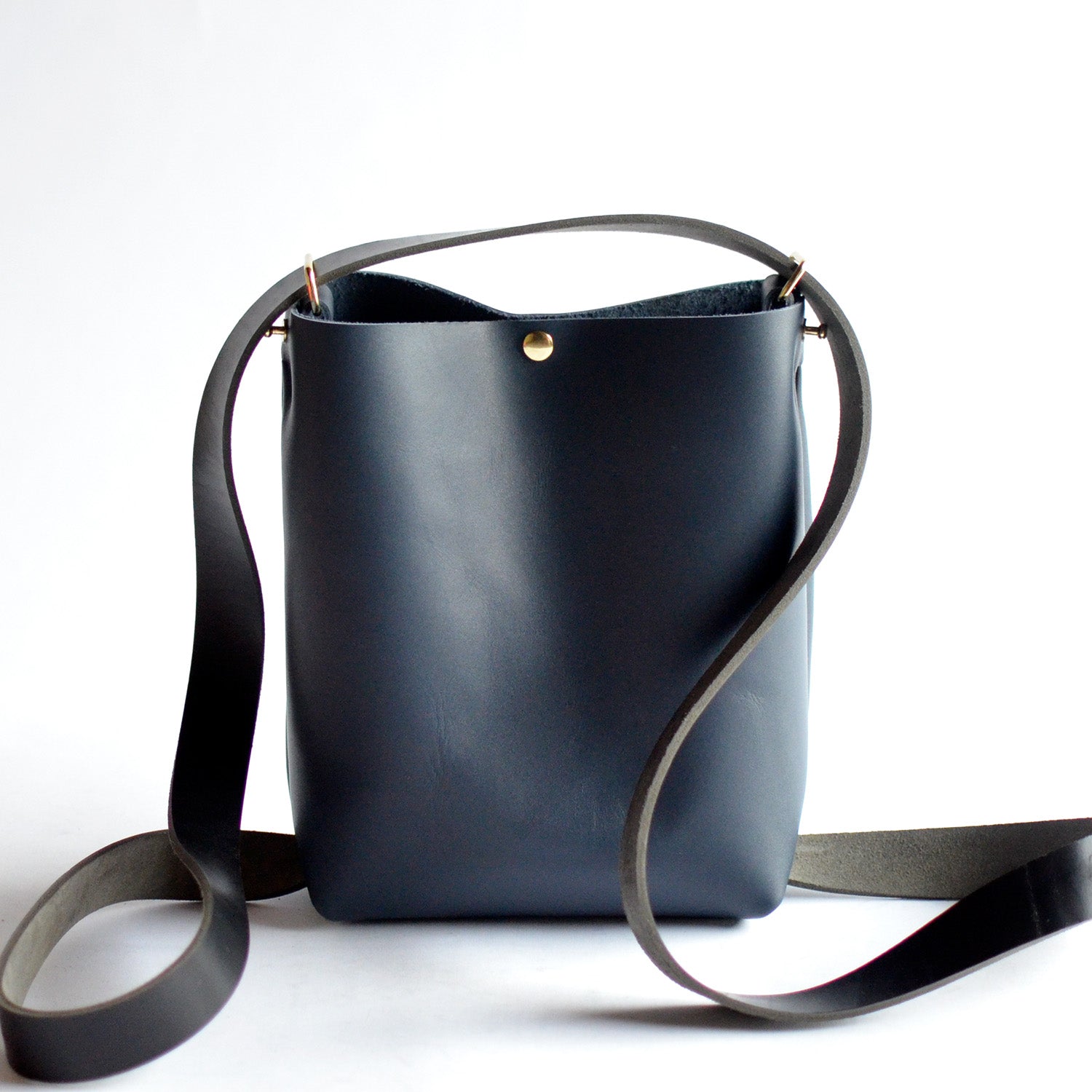 Crossbody Mini Purse Black Leather Small Crossbody Bag 