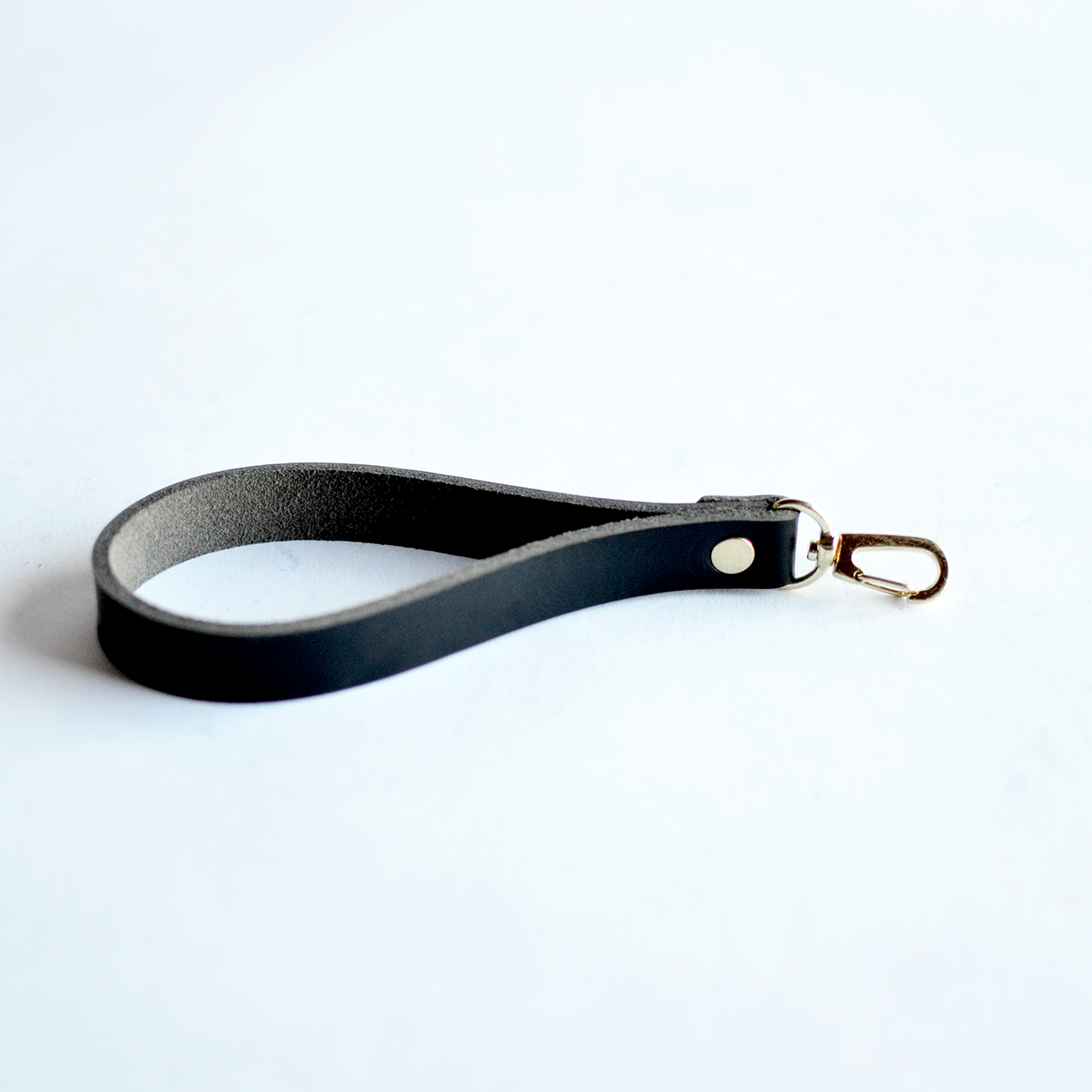 Wristlet Strap Replacement - Black Leather