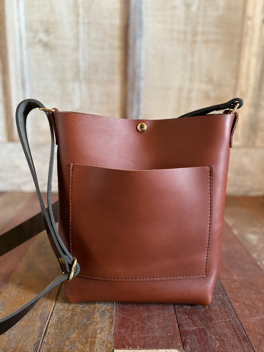 Parker Crossbody Bag - Brown Leather