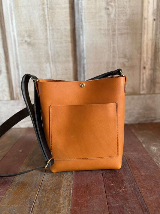 Parker Crossbody Bag - Honey Leather