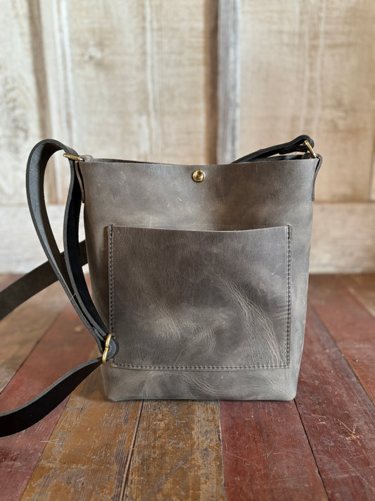 Parker Crossbody Bag - Slate Leather