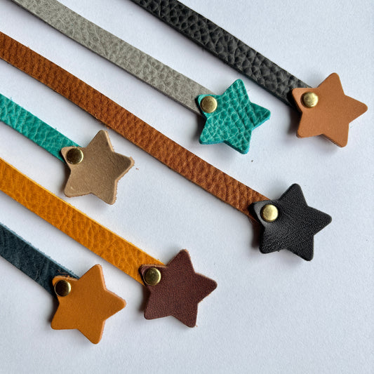 RESERVED for Cathy: Assortment of STAR Leather Bookmarks