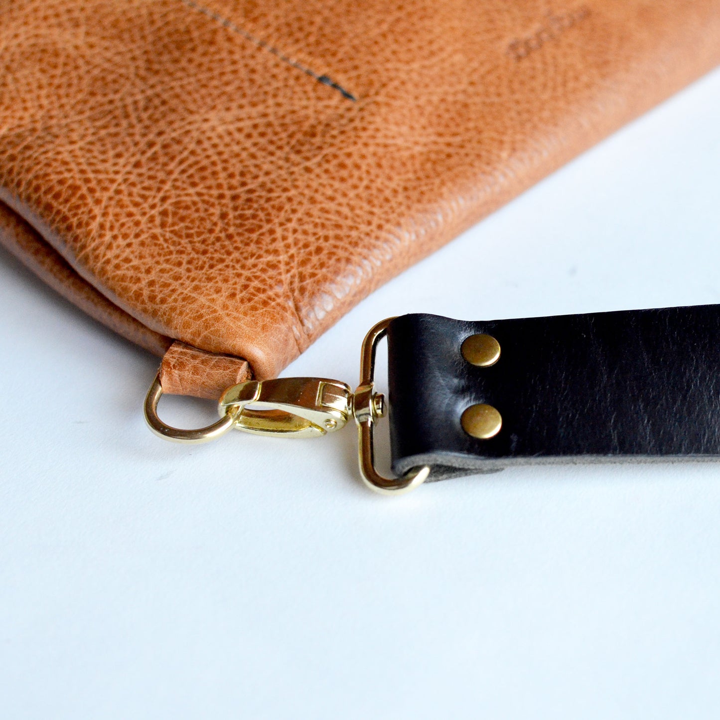 LOLA Sling Bag - Short Crossbody - Pebbled Red Leather