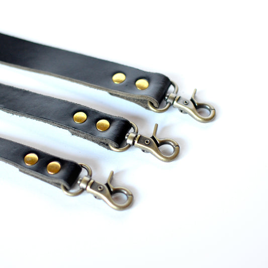 Limited Edition 5' Dog Leash SALE - Black Leather