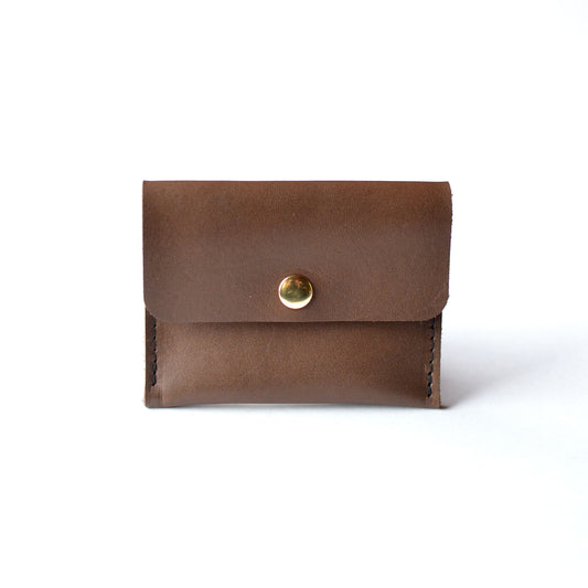 Mini Wallet - Chocolate Brown Leather