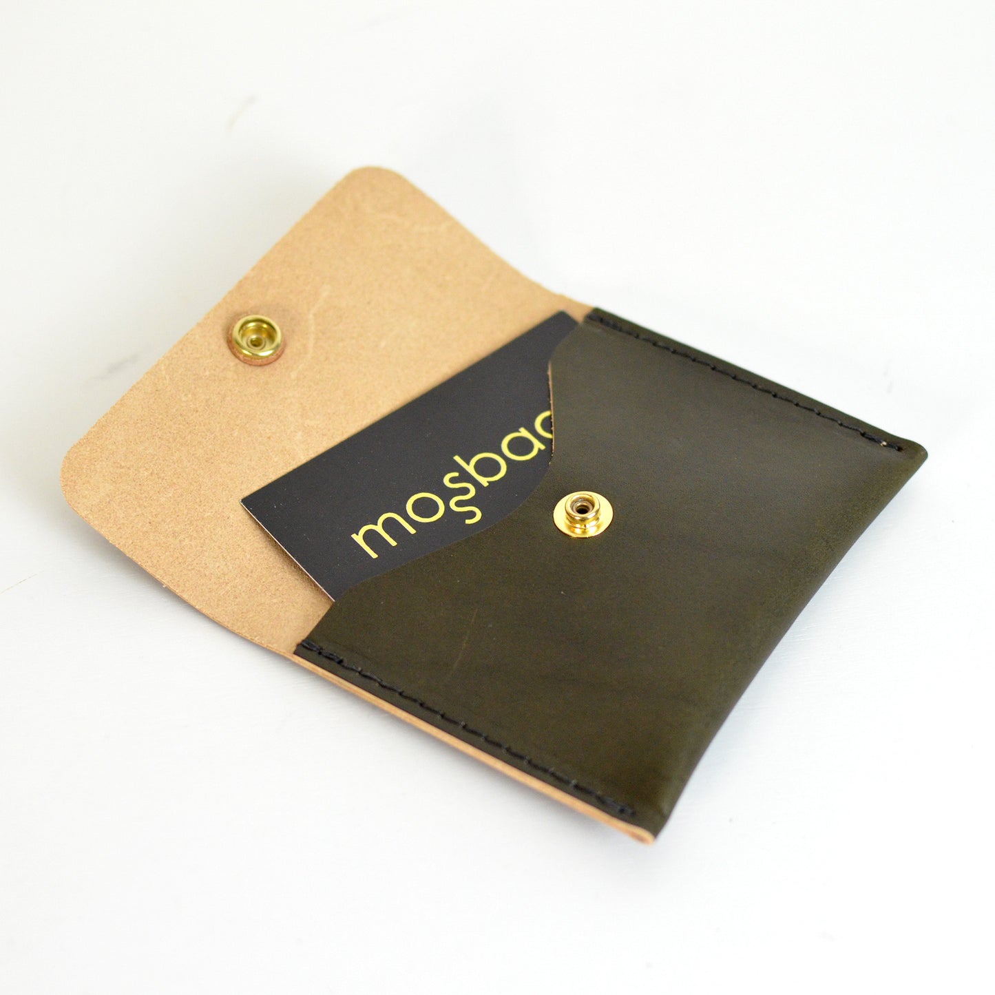 READY-to-SEND Mini Wallet - LIMITED EDITION Deep Green Leather