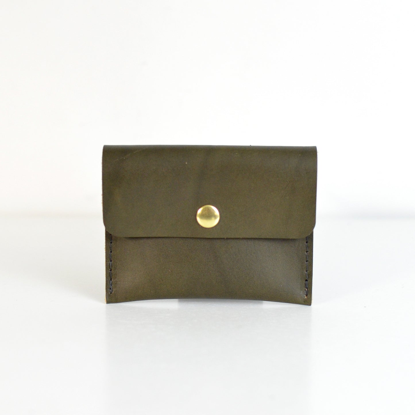 READY-to-SEND Mini Wallet - LIMITED EDITION Deep Green Leather