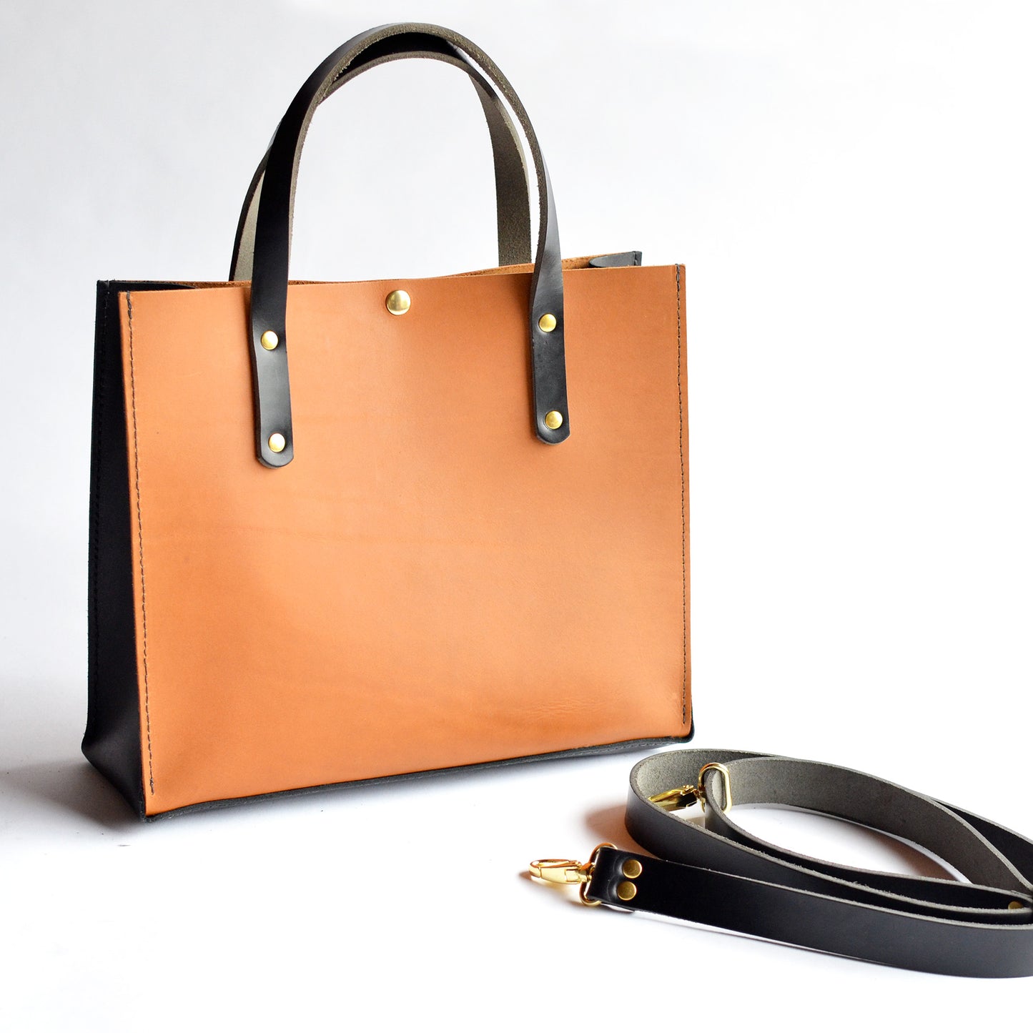 Box Bag - Honey Leather