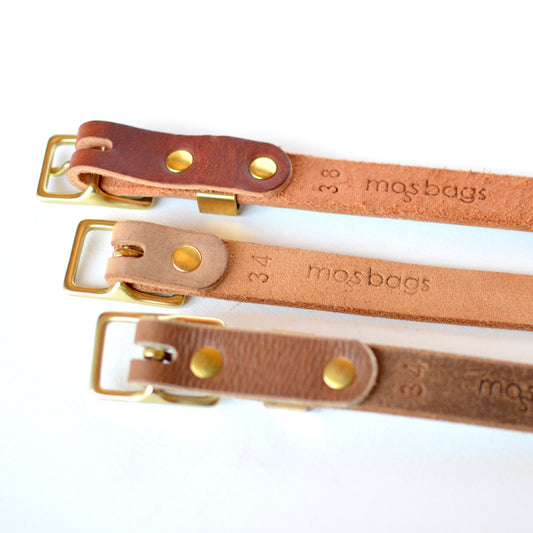 ¾" Rectangle Leather BELT SALE - 3 available