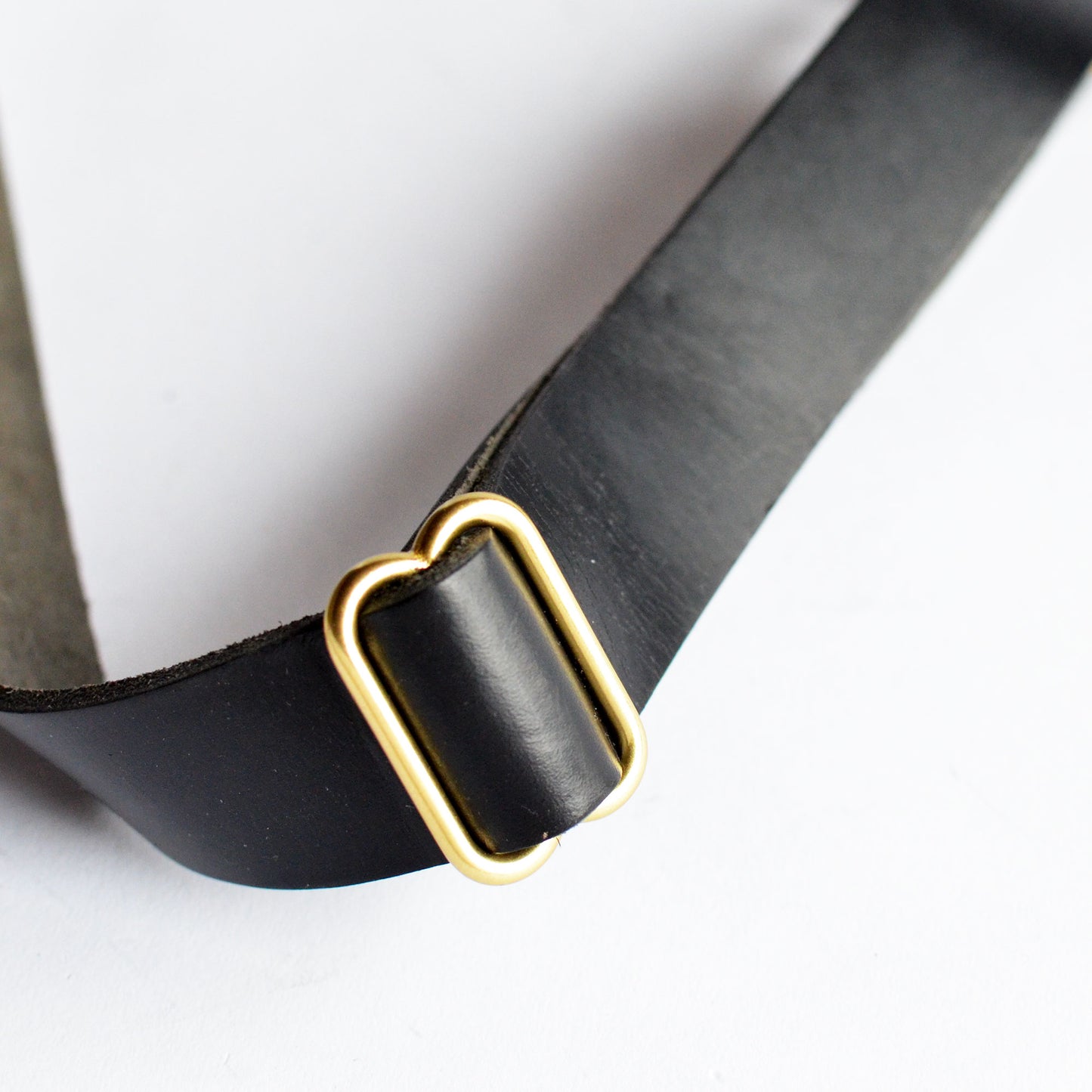 Triangle Sling Bag - Pebbled Navy Blue Slouchy Leather