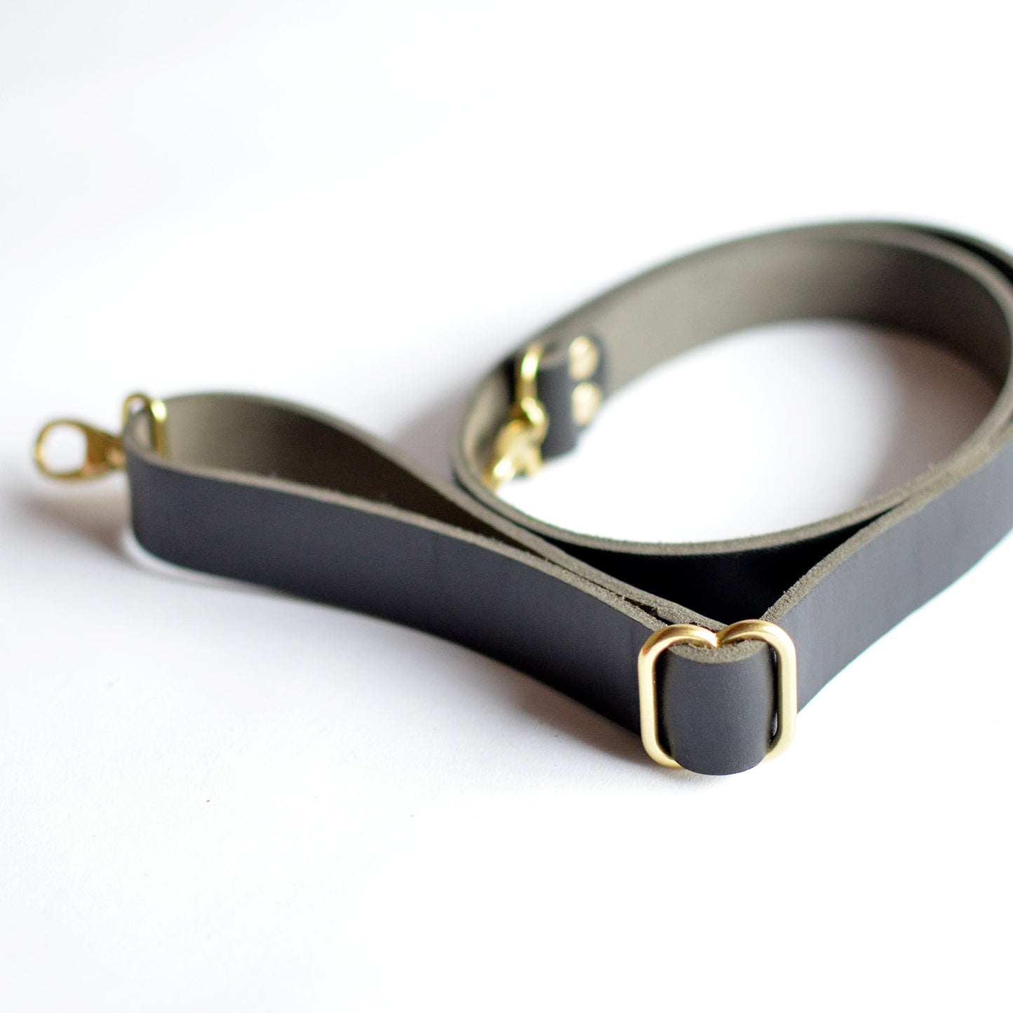 PENELOPE Cutout Handle Bag - Distressed Slate Leather