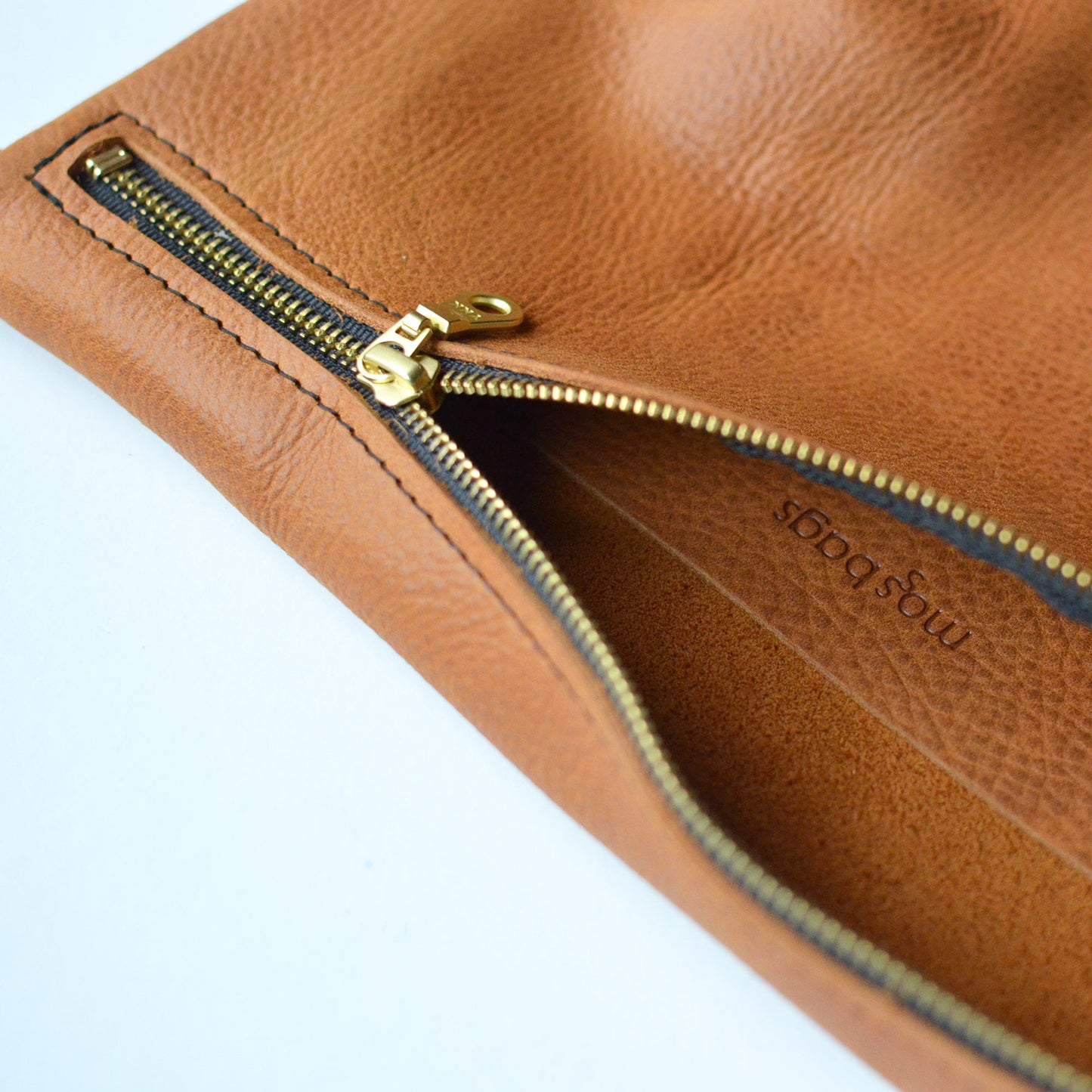 LOLA Sling Bag - Short Crossbody - Pebbled Navy Blue Leather