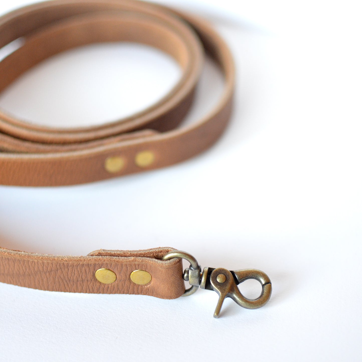 Limited Edition 5' Dog Leash SALE - Brown Leather