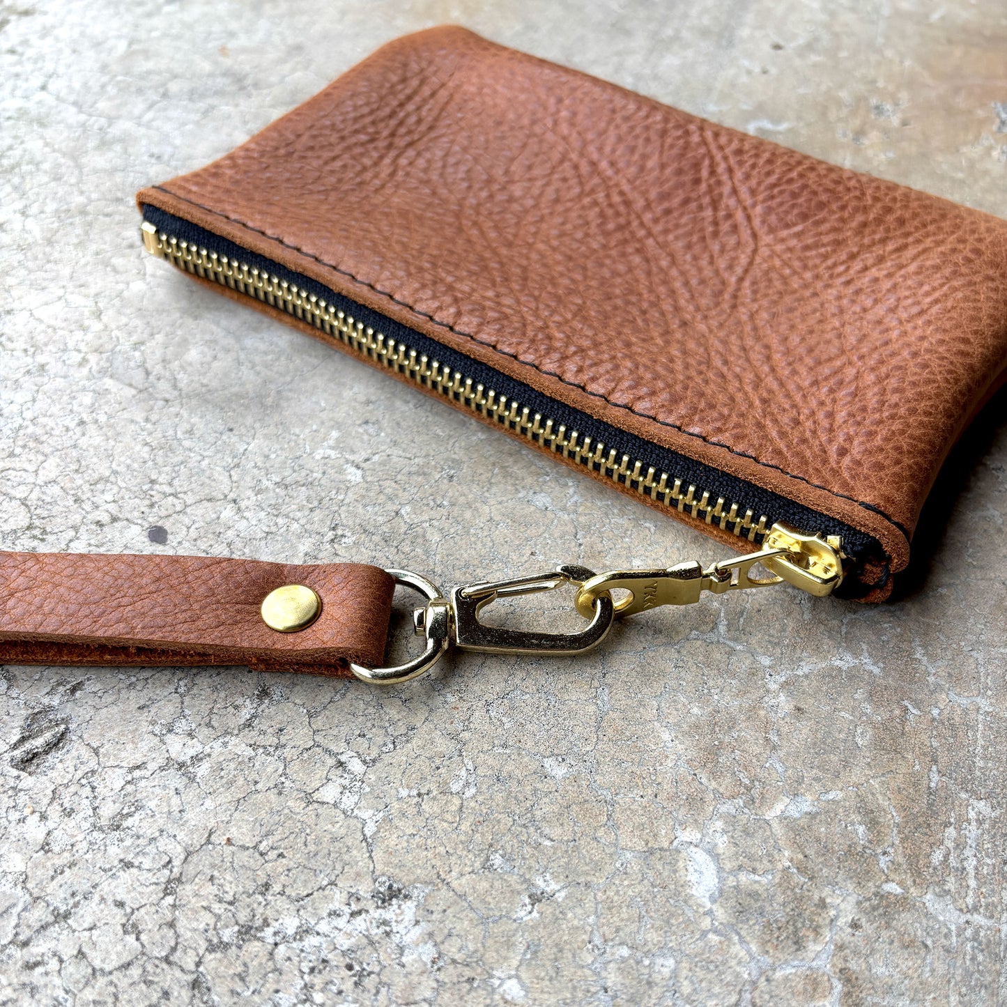 Leather Wristlet Keychain Strap - 7 Leather Color Options