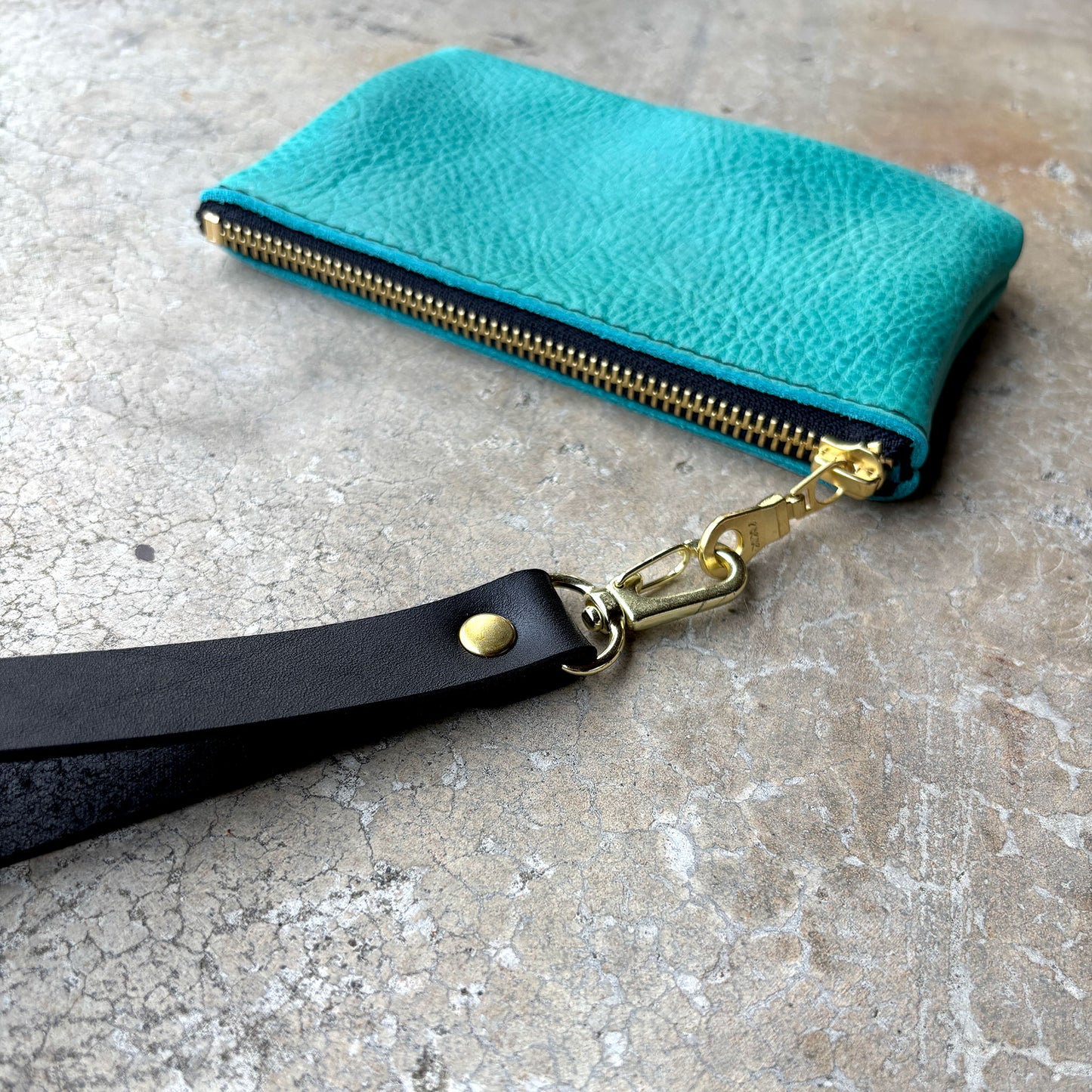 Leather Wristlet Keychain Strap - 7 Leather Color Options