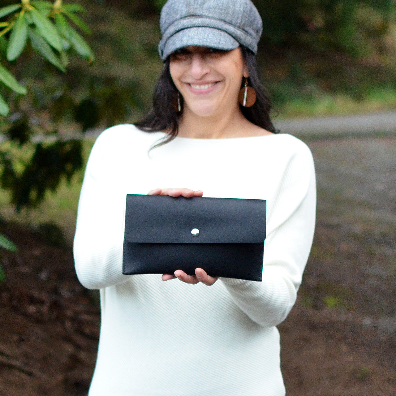 LIMITED EDITION Hipster Bag (Fanny Pack + Clutch) - Slate Leather