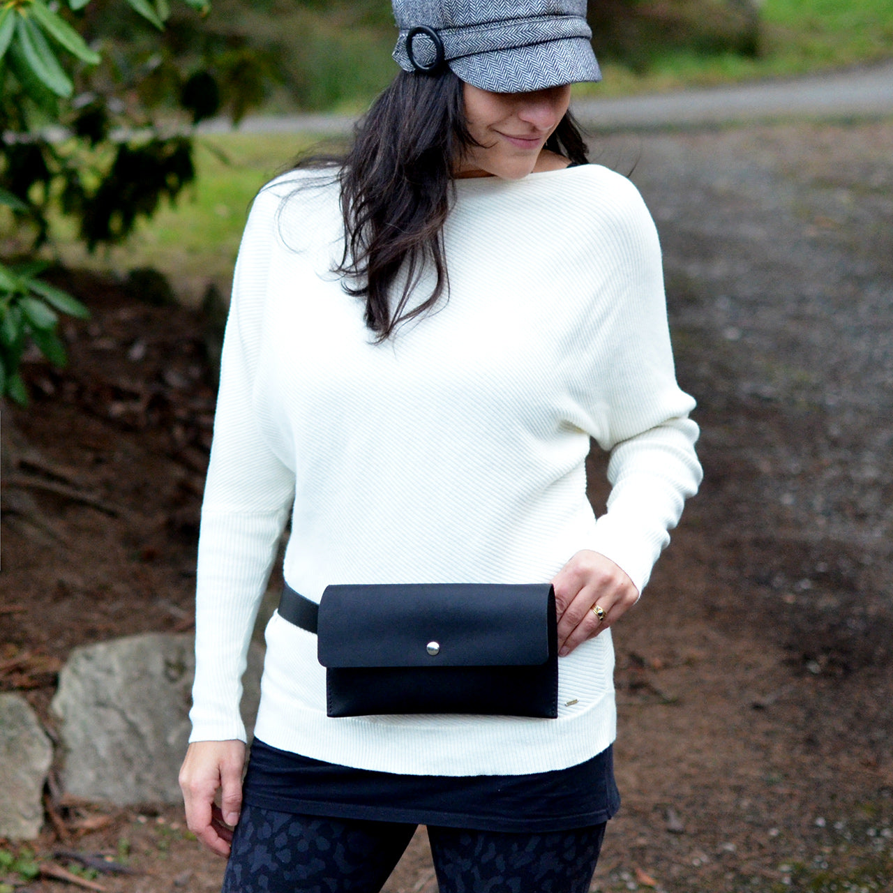 LIMITED EDITION Hipster Bag (Fanny Pack + Clutch) - Slate Leather
