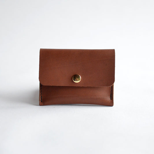 Mini Wallet - Chocolate Brown Leather