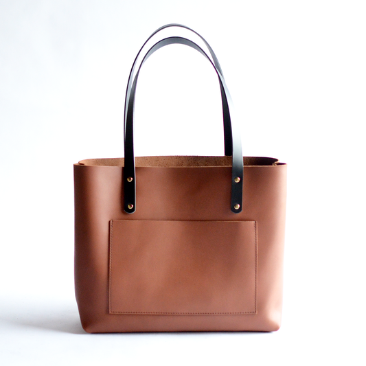 Large Classic Tote - Brown Leather