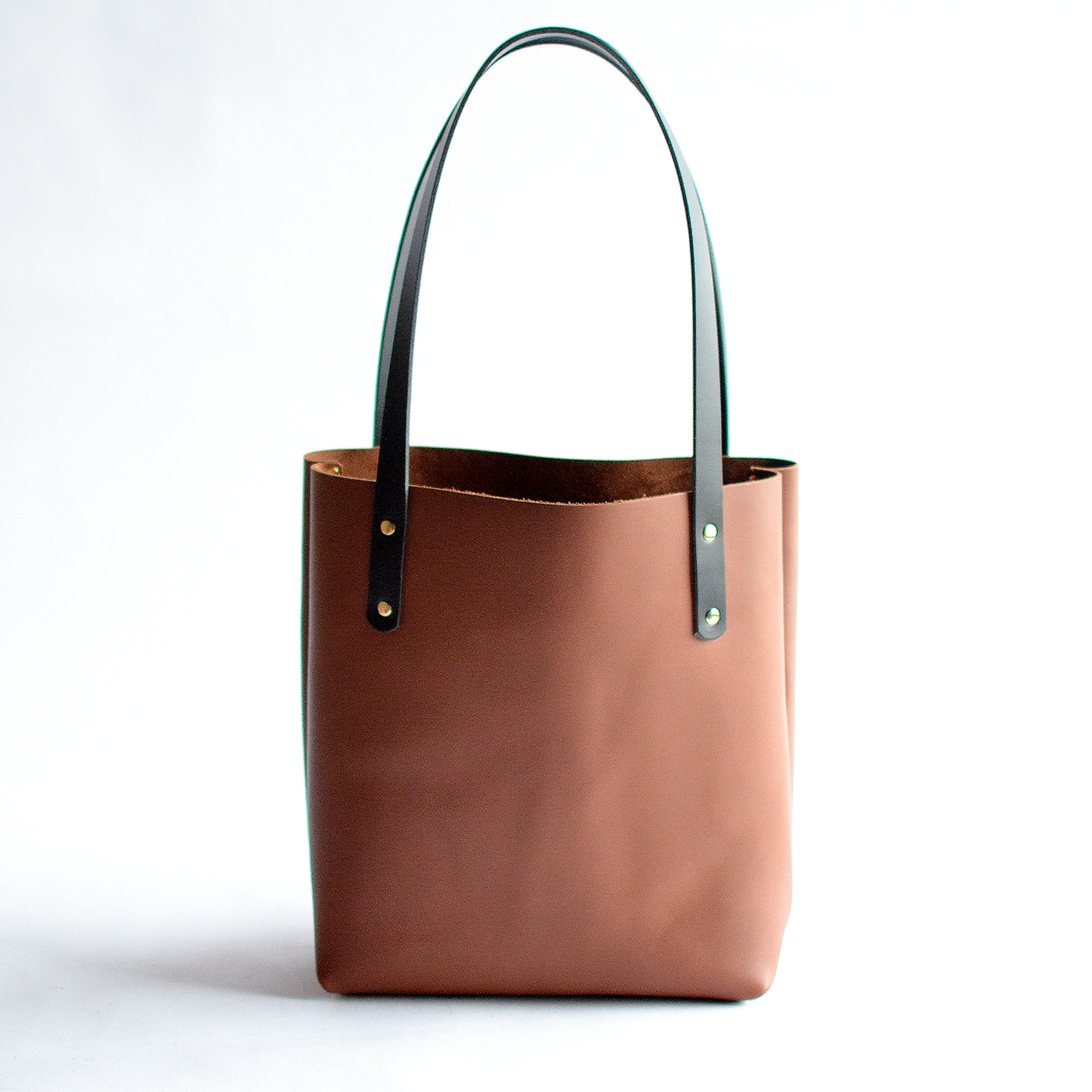 Medium Classic Tote - Brown Leather