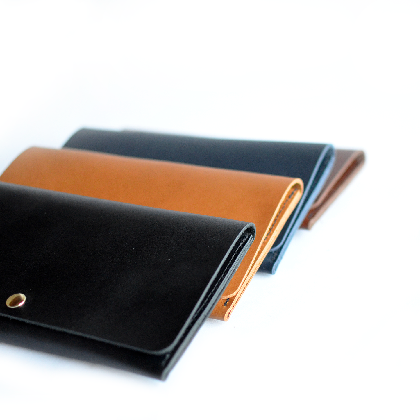 WILLOW 3-in-1 Wallet (+ clutch & crossbody) - Navy Blue Leather