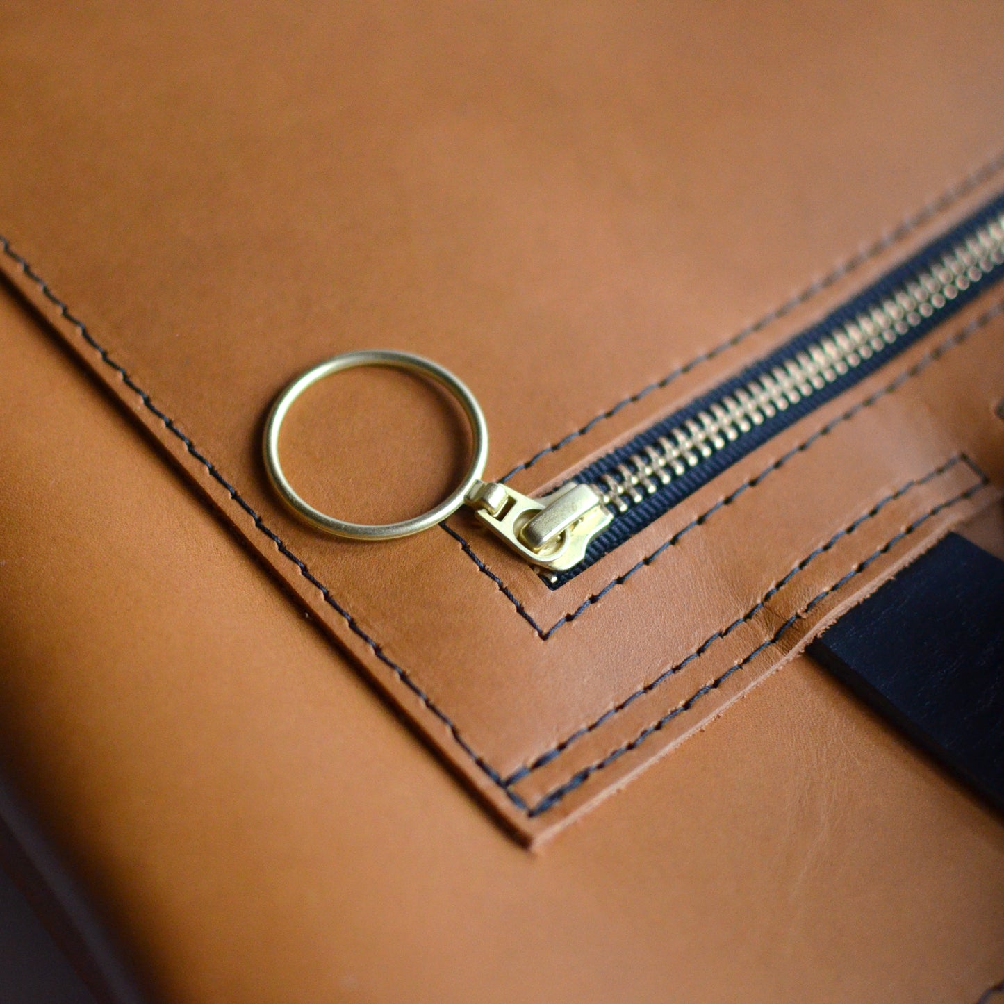 Minimalist Backpack - Honey Leather
