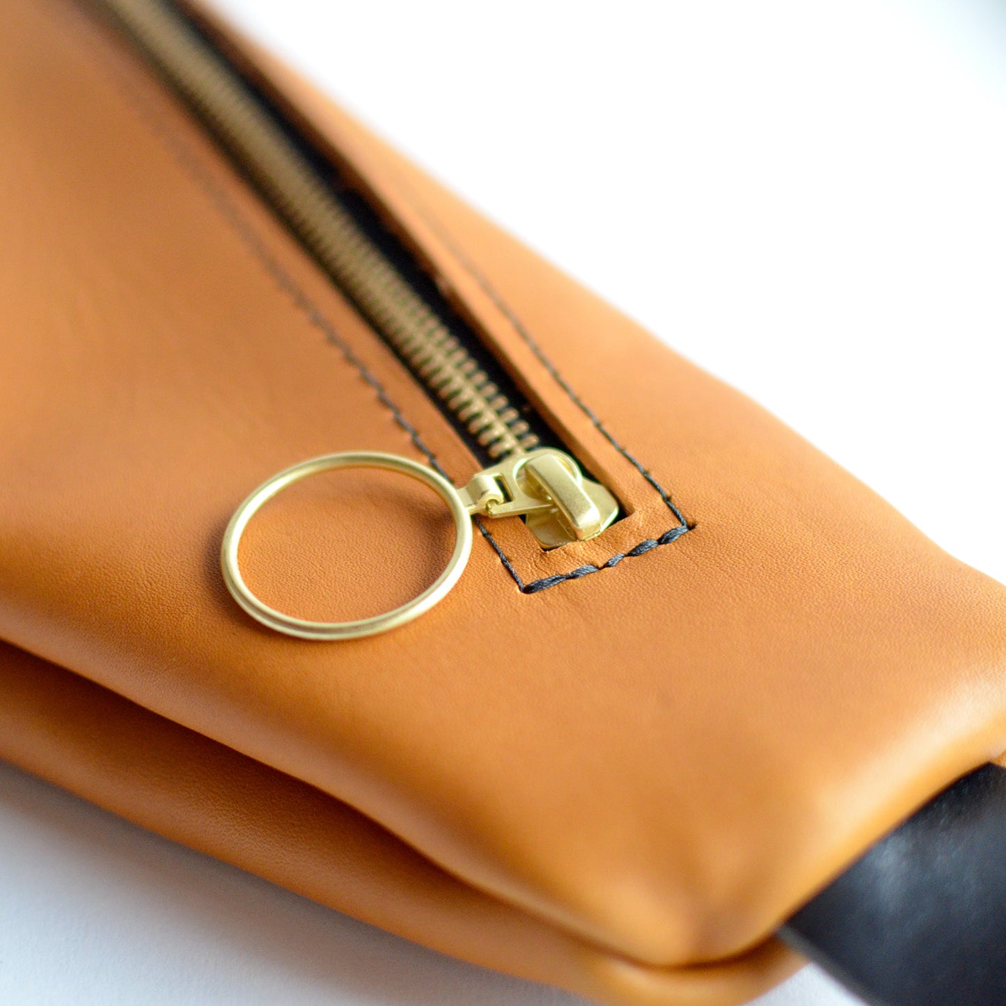Honey Brown Leather + Brass Hardware by Moss Bags