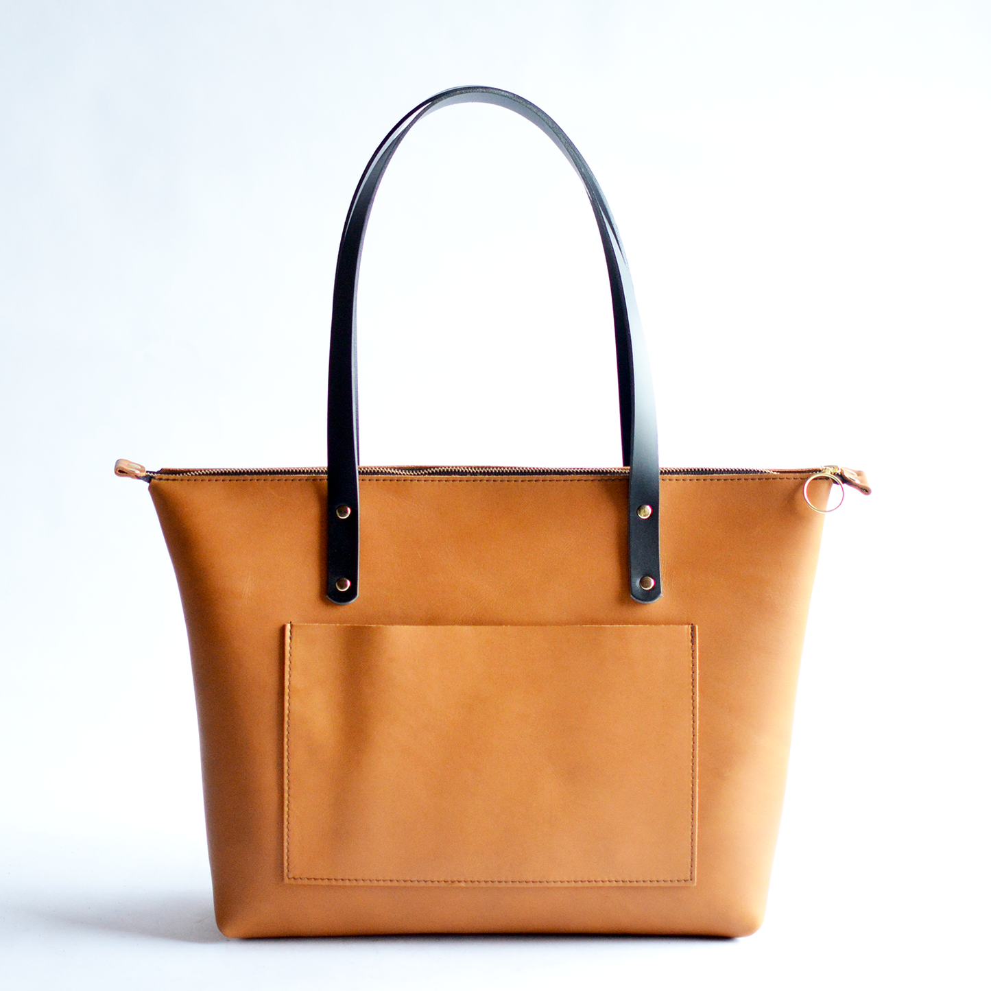 Large Classic Tote - Navy Blue Leather