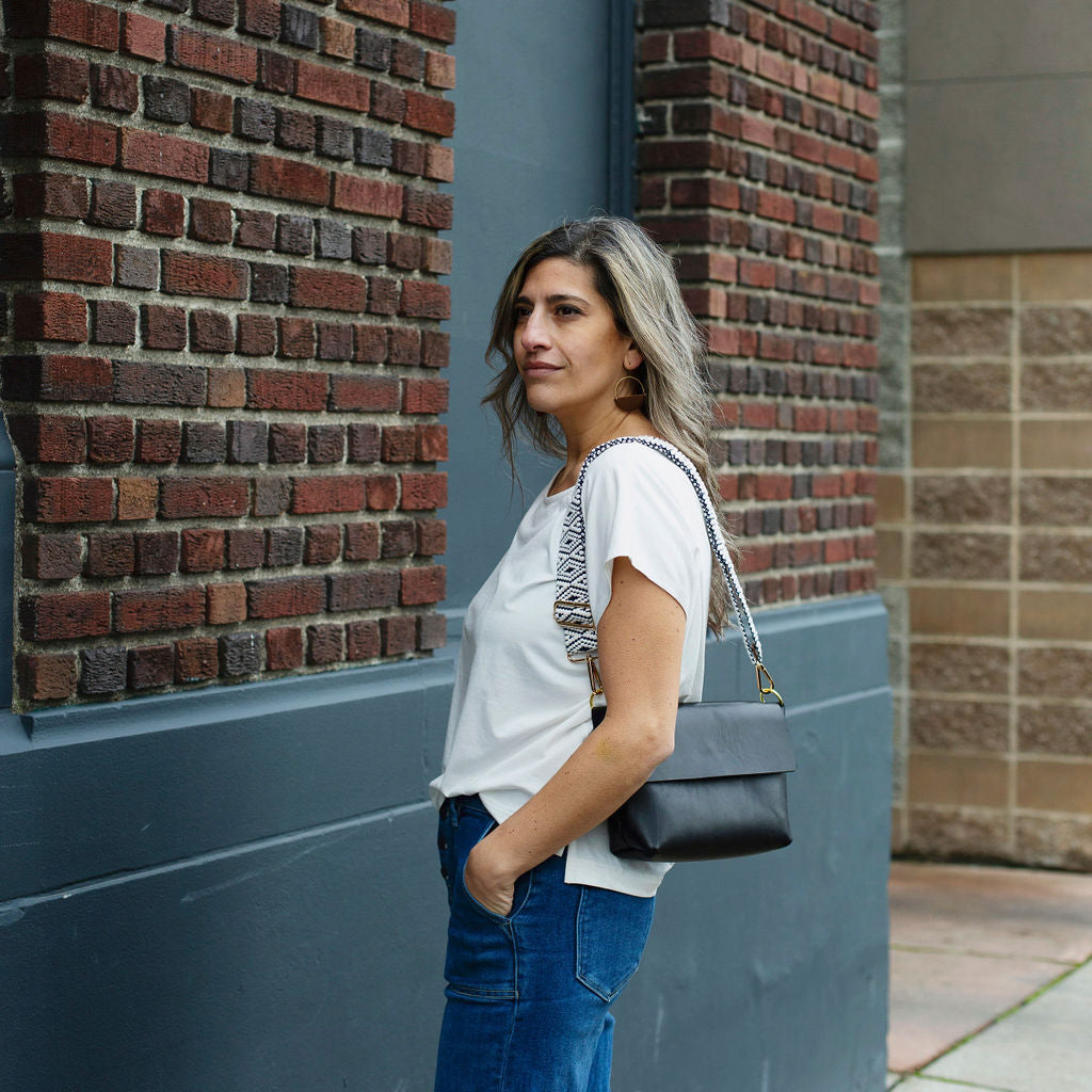 CELINE Small Trio Bag in Navy