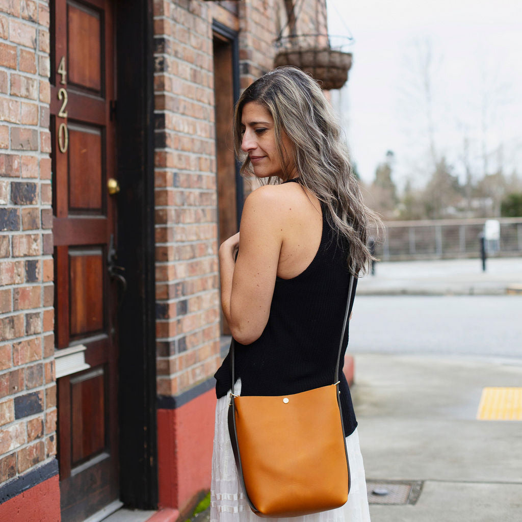 Mini Crossback (crossbody + backpack) - Black Leather