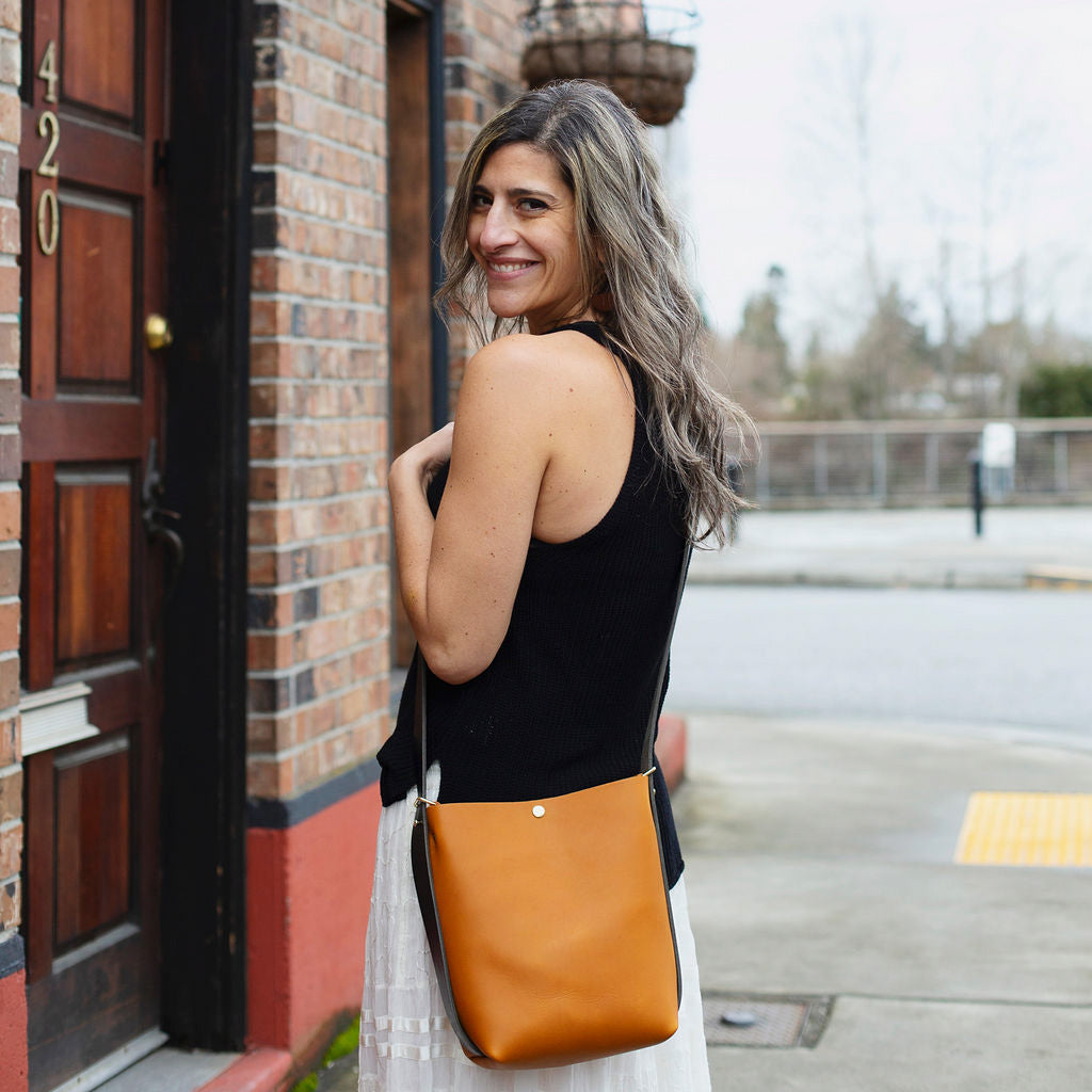 Mini Crossback (crossbody + backpack) - Brown Leather