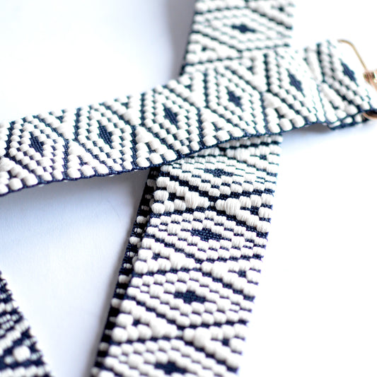 2" Navy Boho Removable Strap