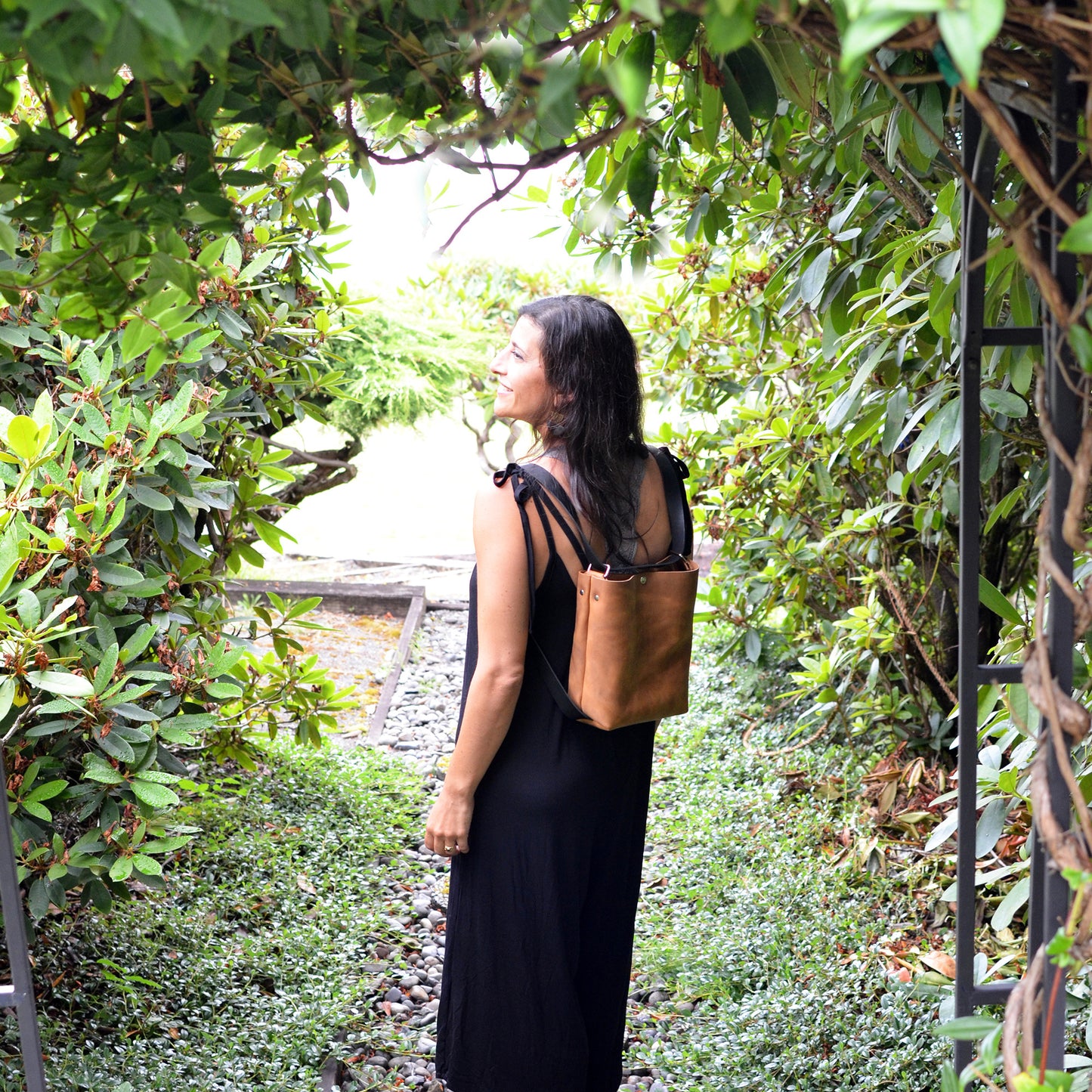 LIMITED EDITION Mini Crossback (crossbody + backpack) - Slate Leather
