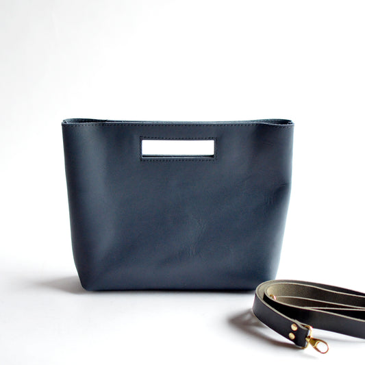 PENELOPE Handbag - Navy Blue Leather