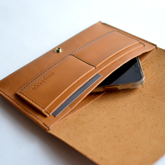 WILLOW 3-in-1 Wallet (+ clutch & crossbody) - Honey Brown Leather