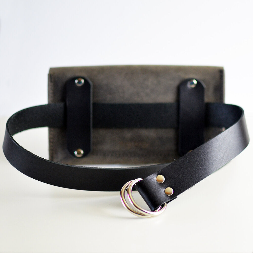 LIMITED EDITION Hipster Bag (Fanny Pack + Clutch) - Slate Leather