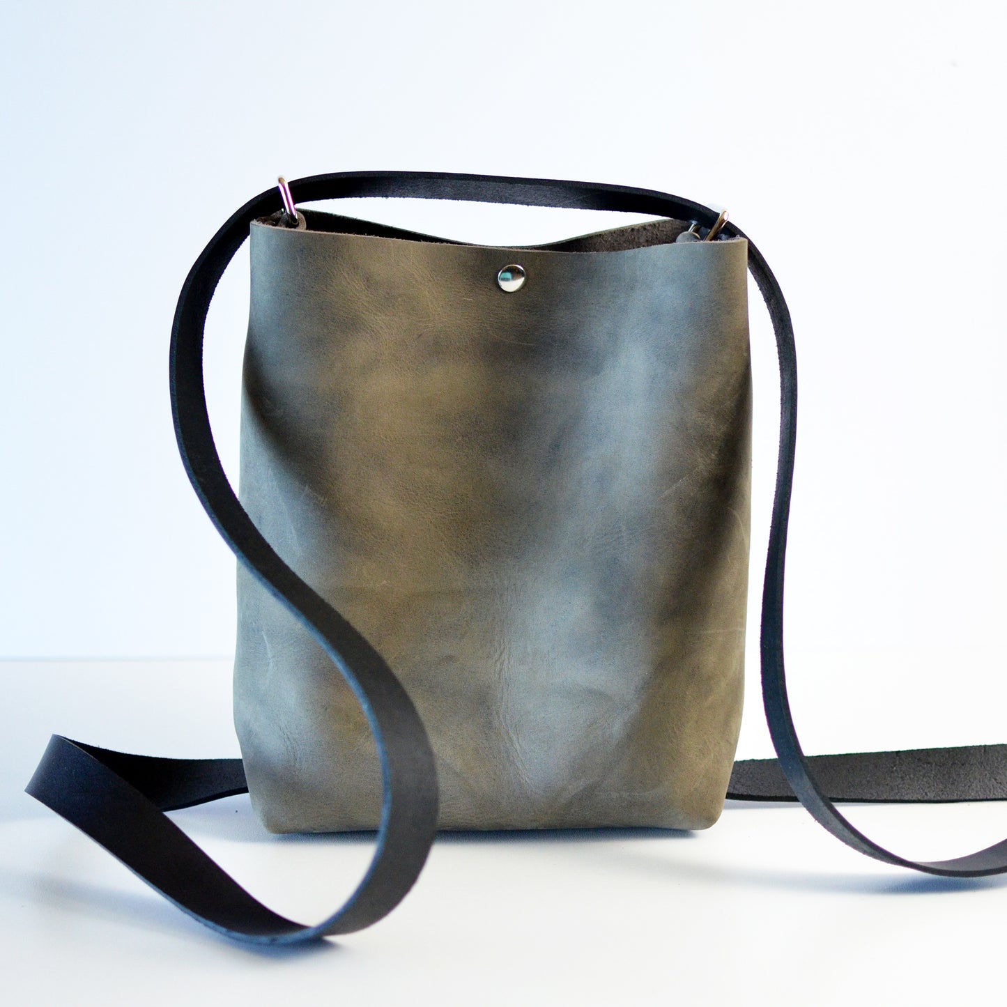LIMITED EDITION Mini Crossback (crossbody + backpack) - Slate Leather
