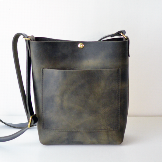 LIMITED EDITION Parker Crossbody Bag - Distressed Slate Leather